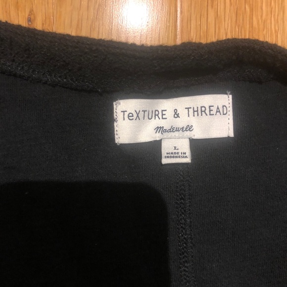 Madewell Wrap top Black Large - Picture 3 of 4